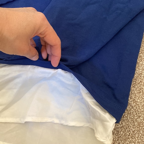 CLU USA Women’s Blue Layered Sweater Top Size L NWOT - Picture 6 of 11